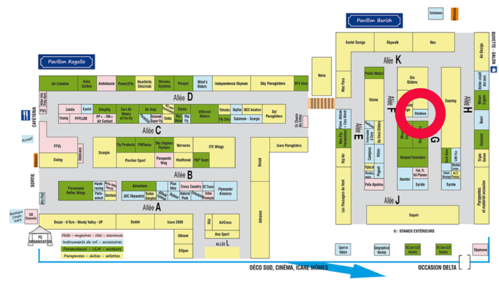 plan coupe icare stodeus stand G5