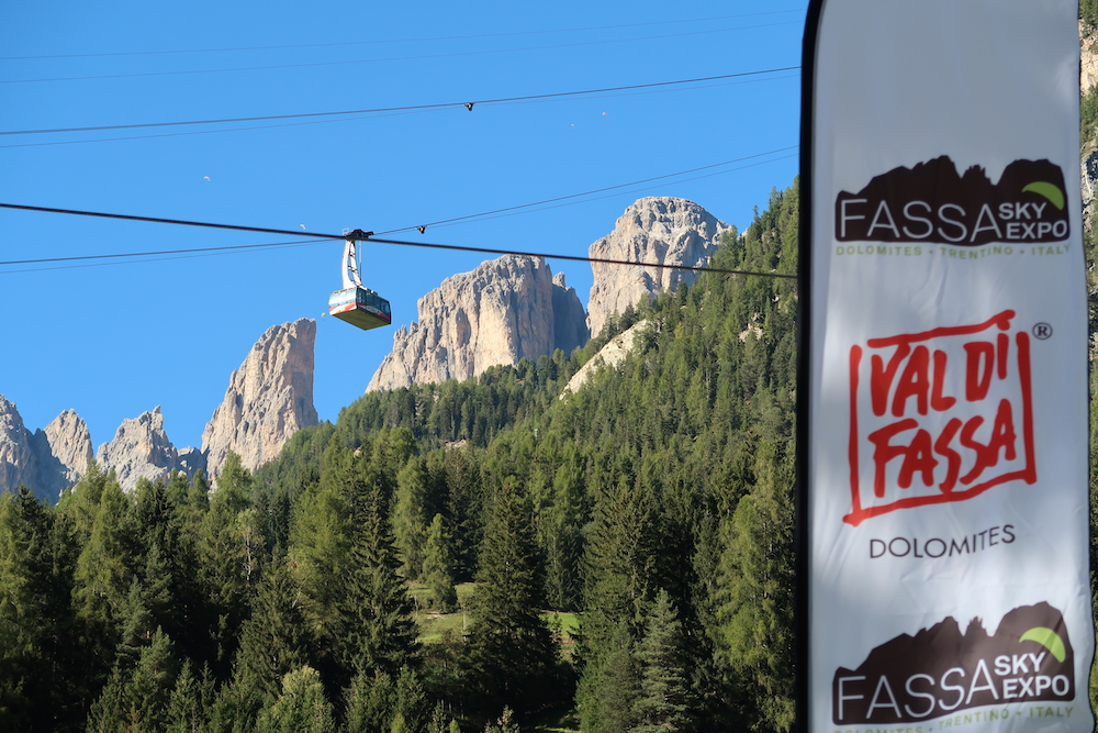 stodeus at fassa sky expo in the Dolomites